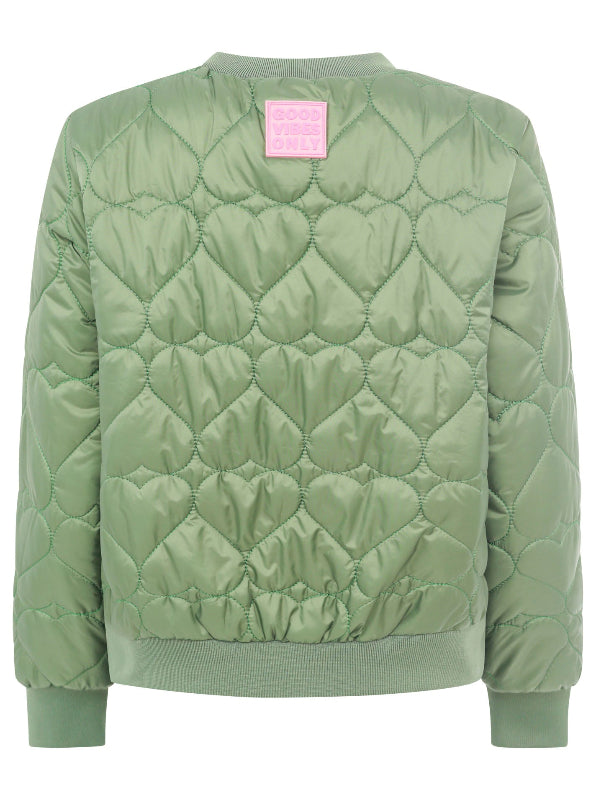 Zwillingsherz Bomberjacke Oliv