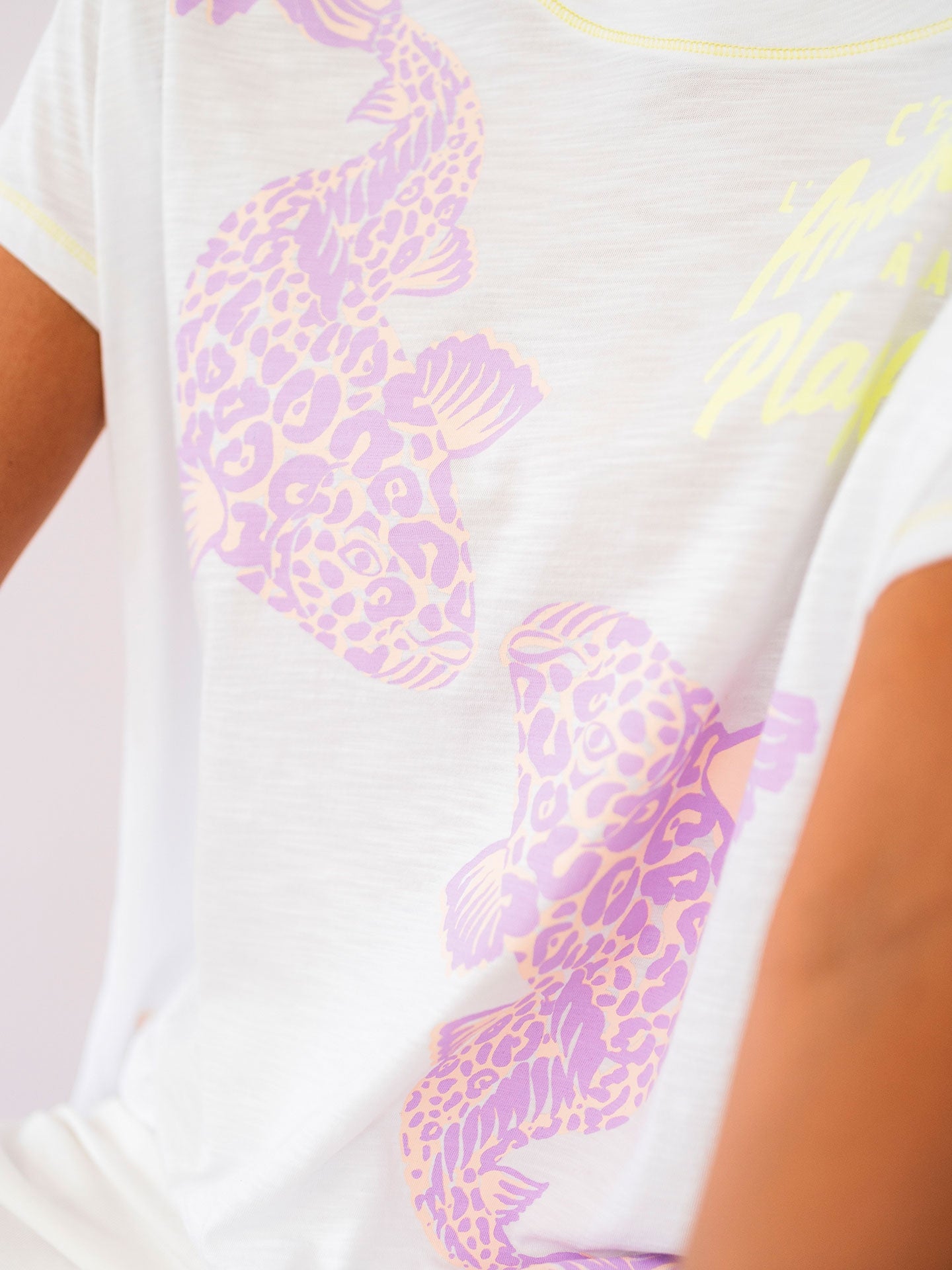 Yippie Hippie T-Shirt weiß