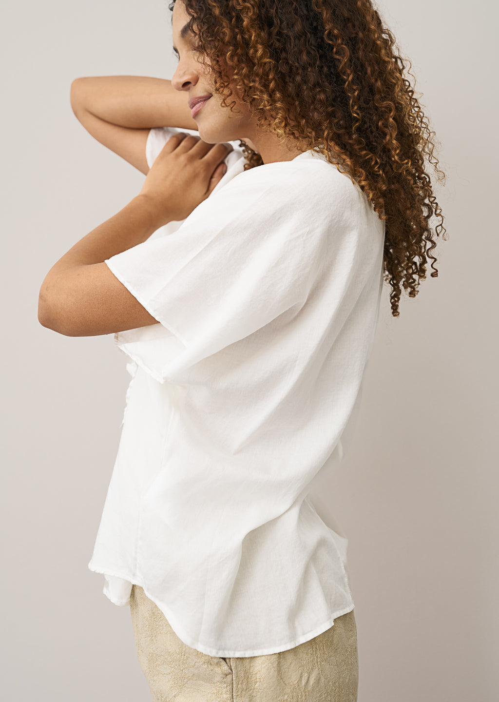 0039 Italy Bluse Daisy weiß