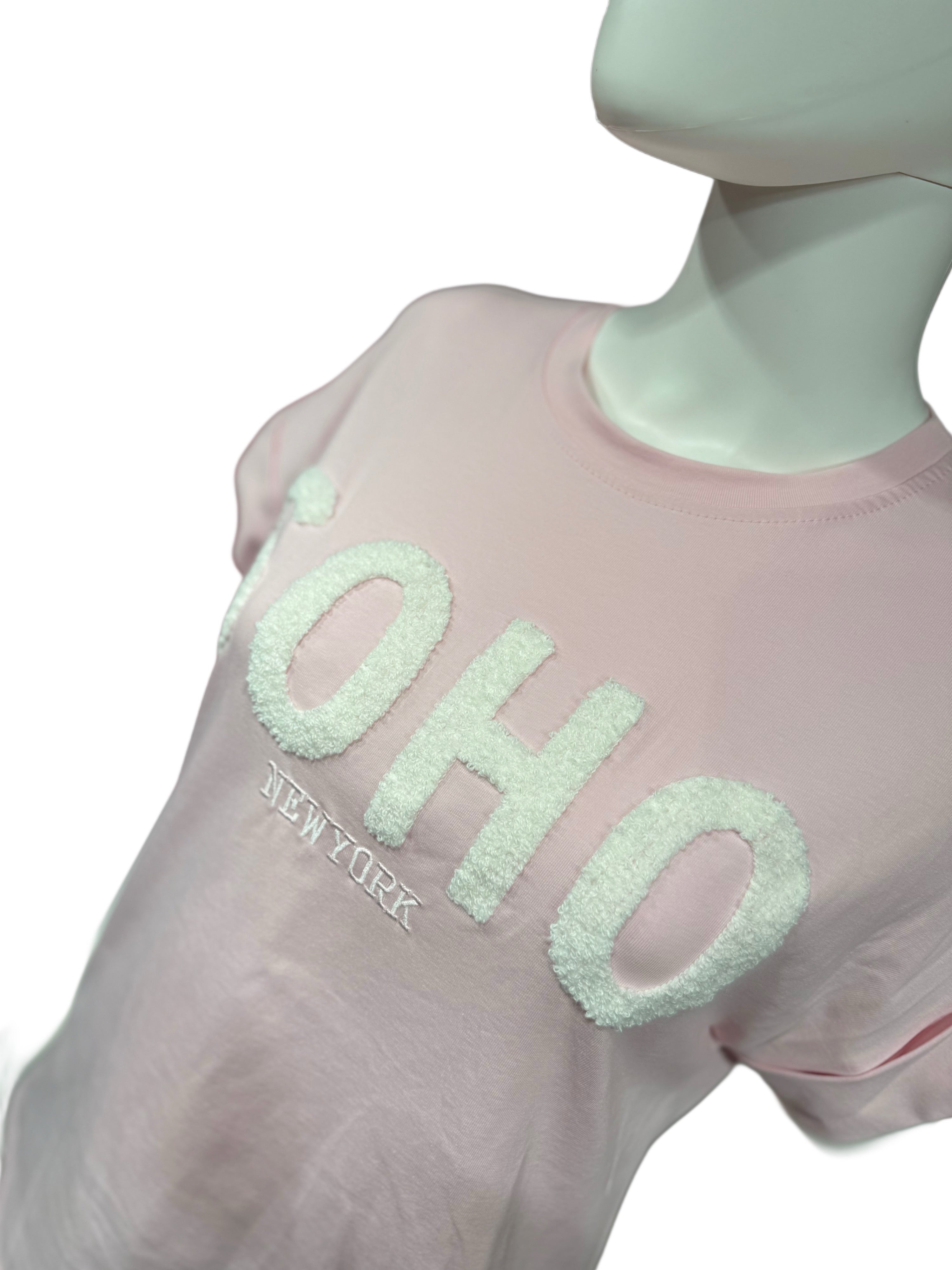 It-Pieces T-Shirt „SOHO“ – lässiger Statement-Look Rosa