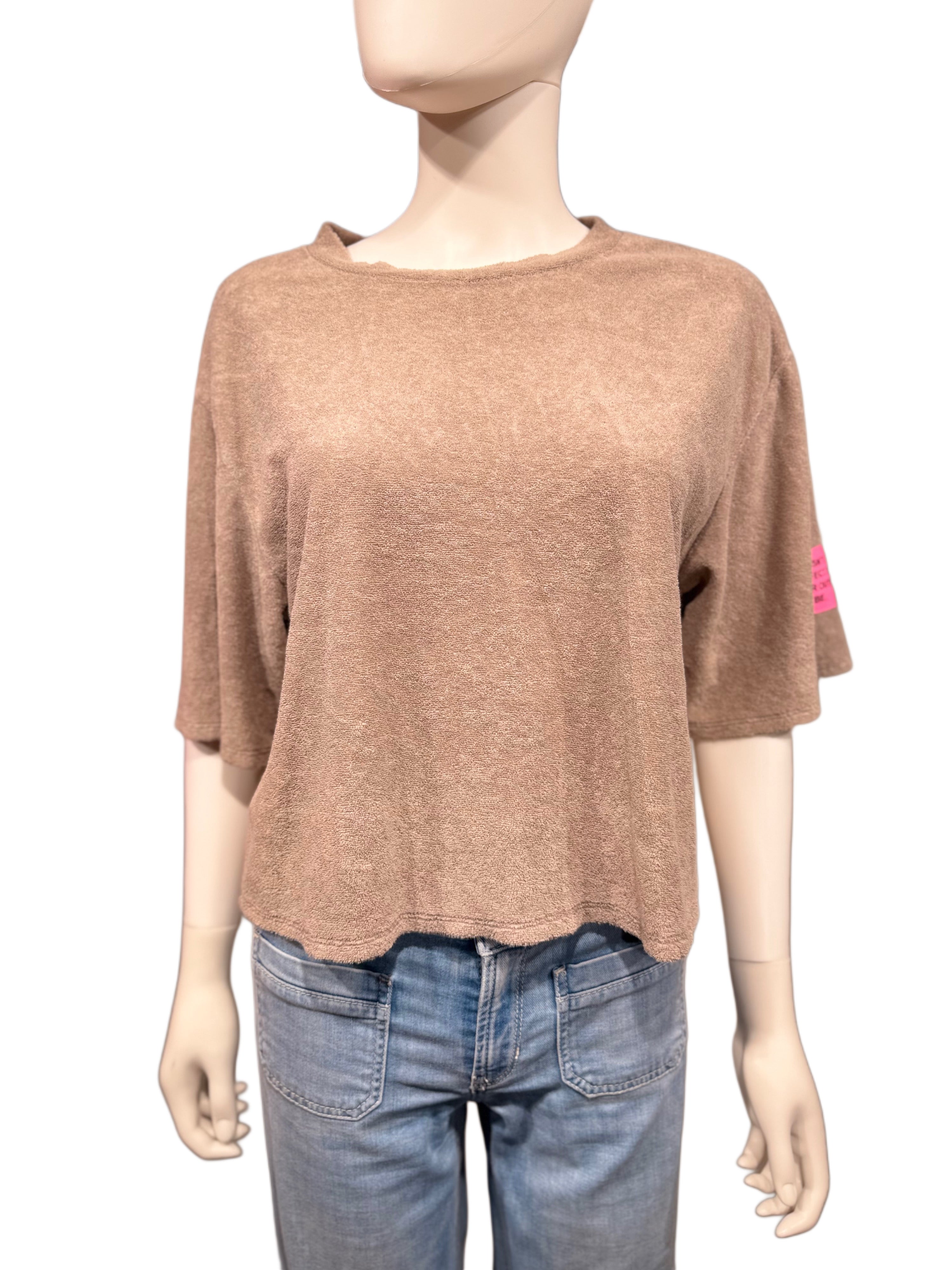 It-Pieces Frottee Shirt gelb taupe