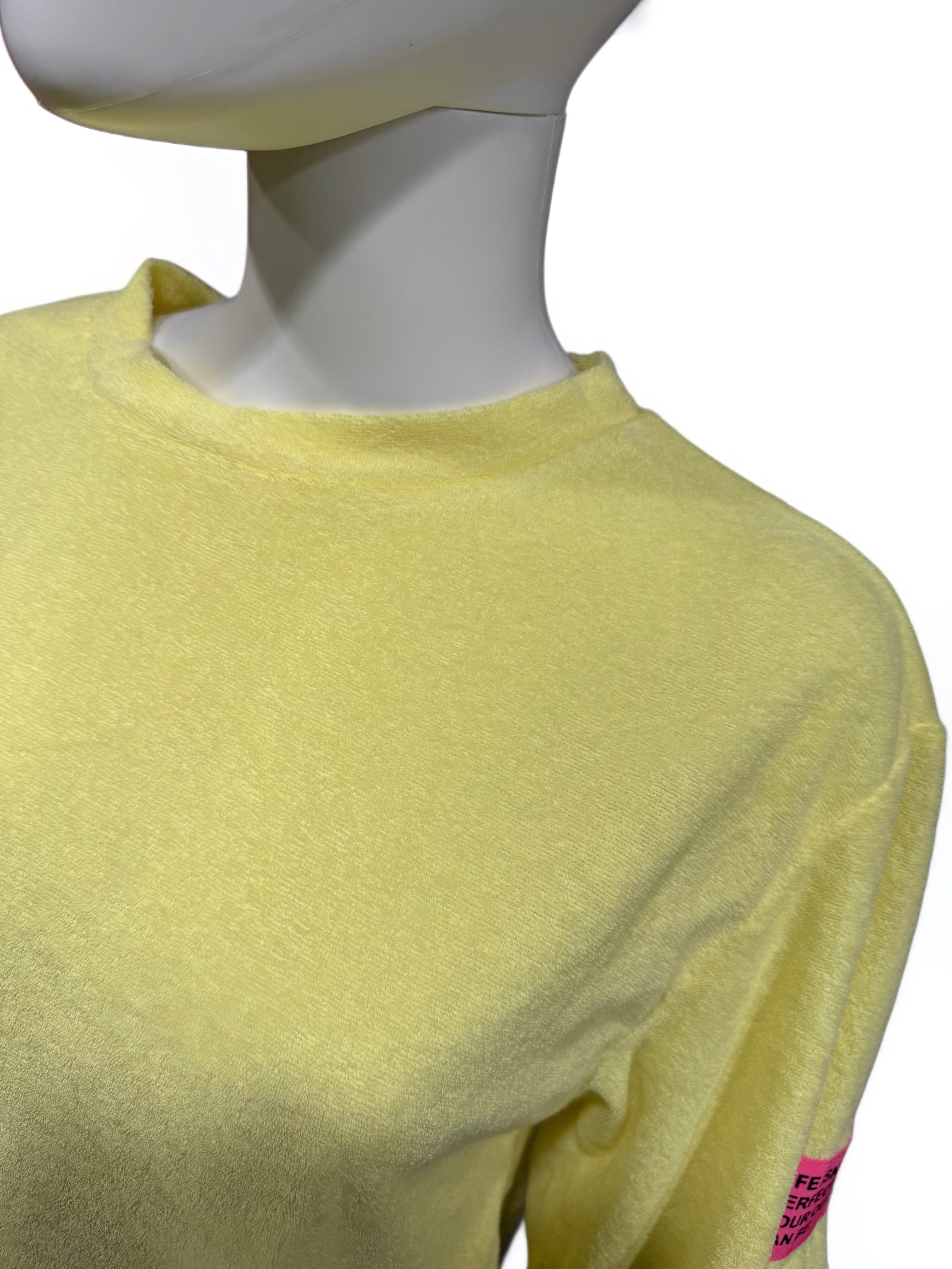 It-Pieces Frottee Shirt gelb