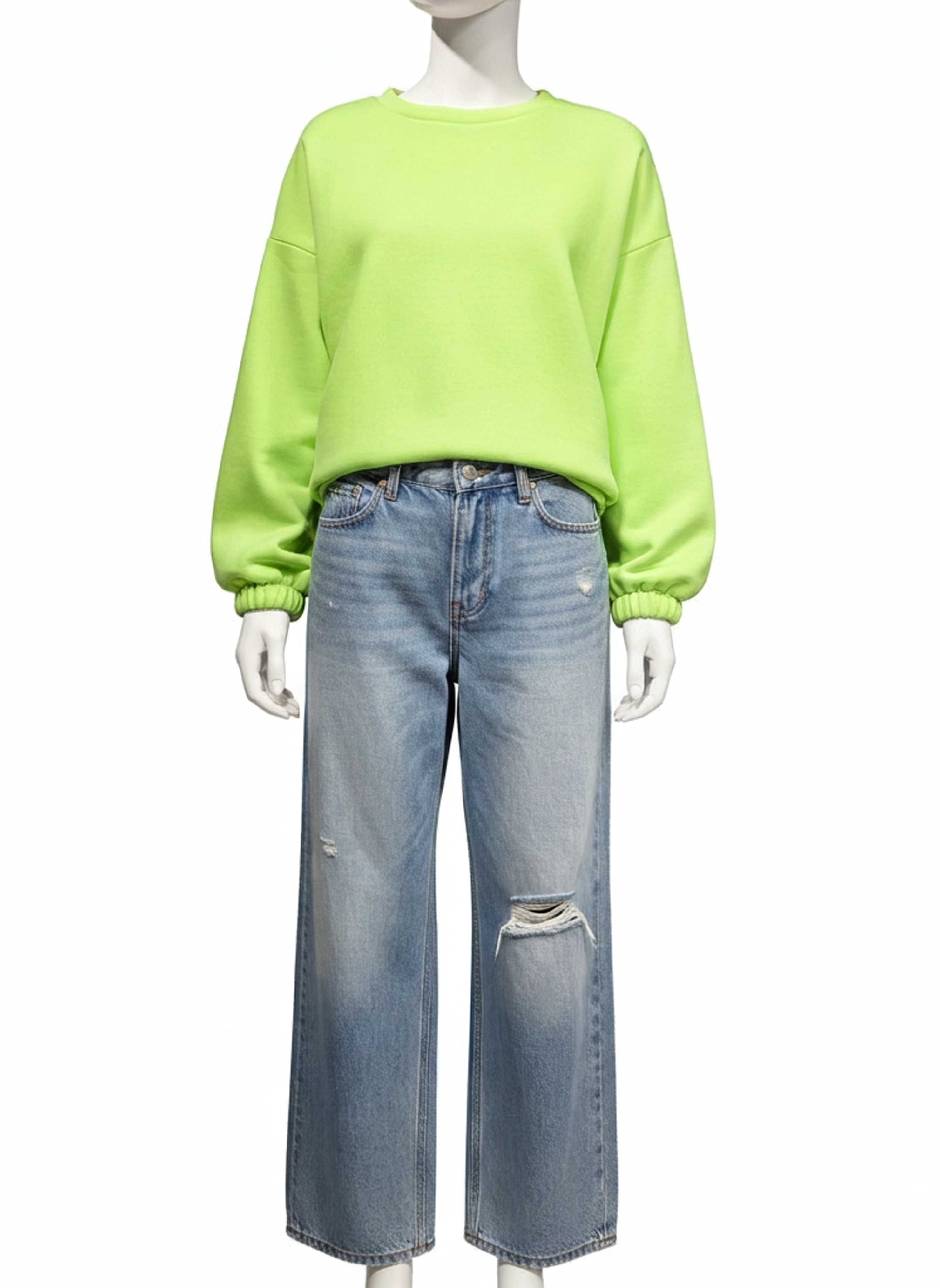 It-Pieces Sweater - neon grün