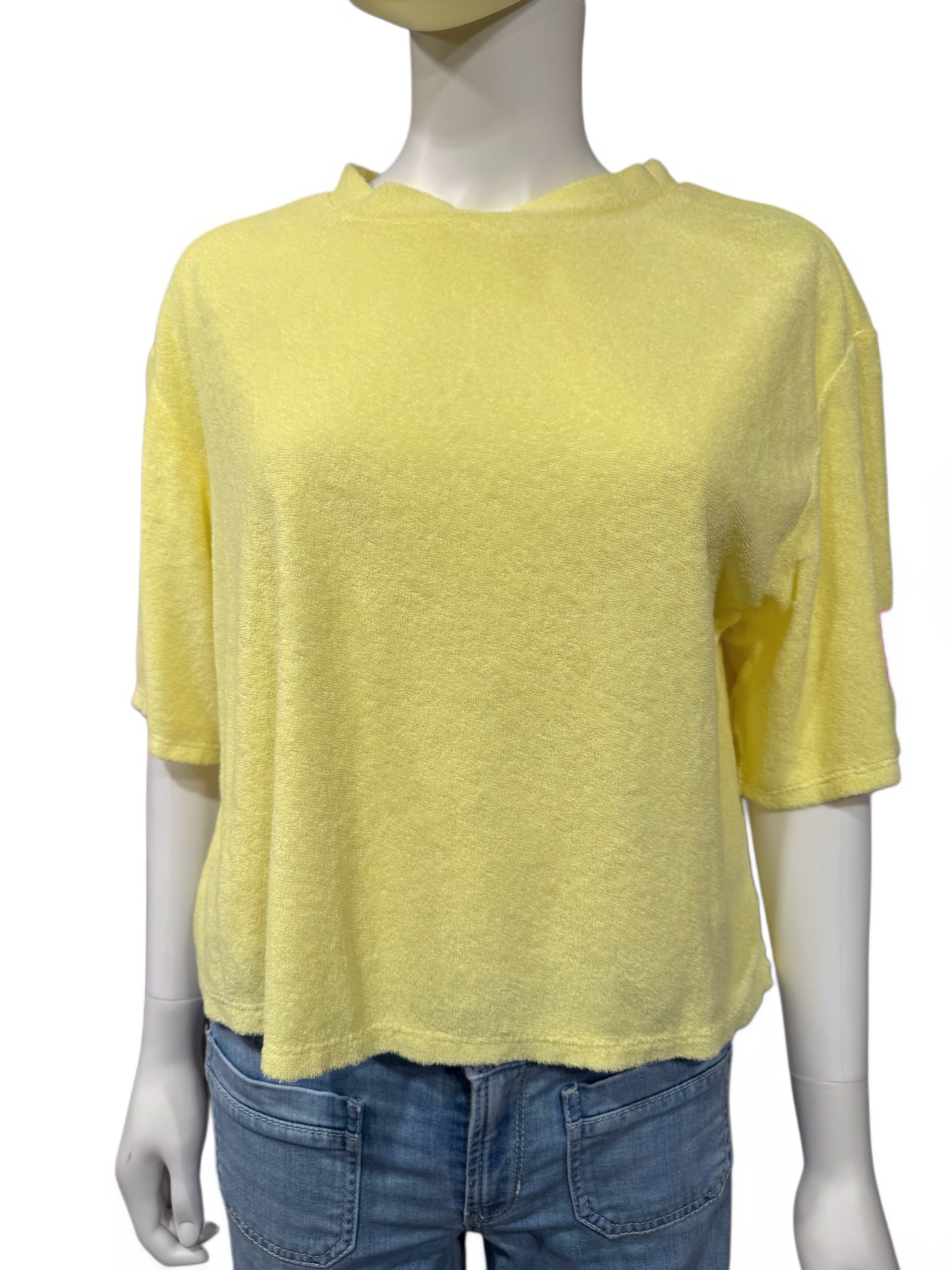 It-Pieces Frottee Shirt gelb