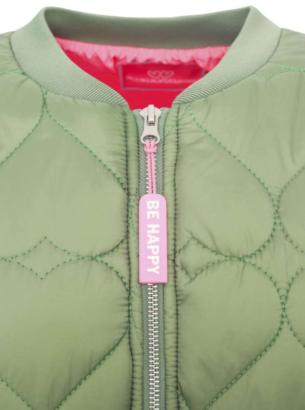 Zwillingsherz Bomberjacke Oliv