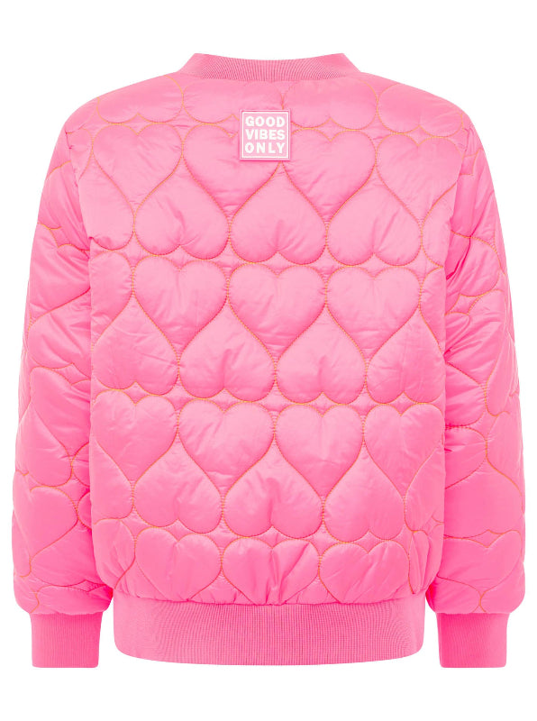 Zwillingsherz Bomberjacke Pink