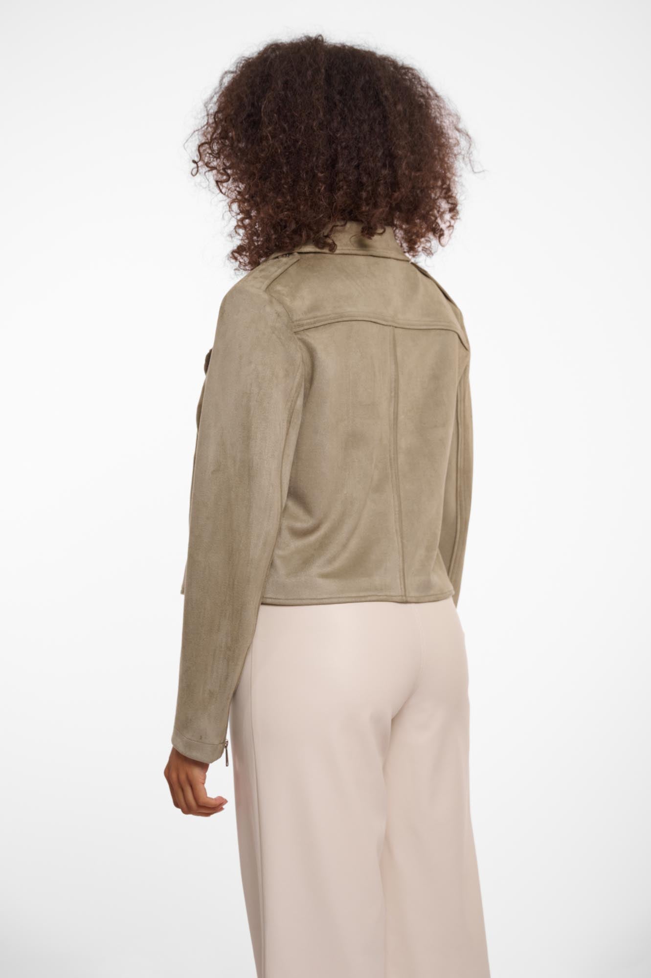 Rino & Pelle Bikerjacke "Frelin" in Light Khaki