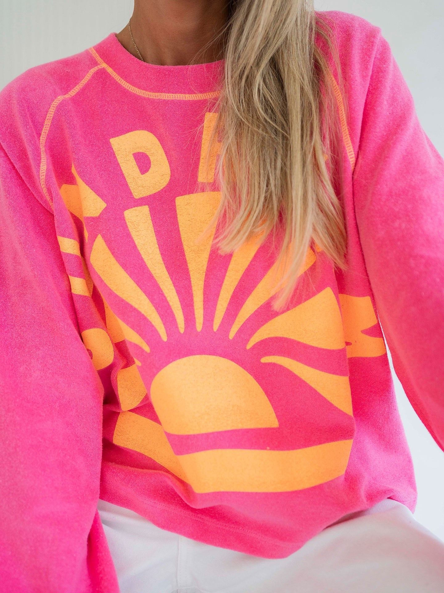 Yippie Hippie Sweatshirt pink