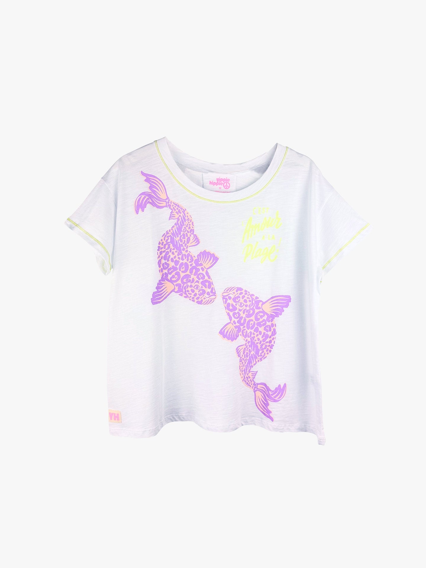 Yippie Hippie T-Shirt weiß