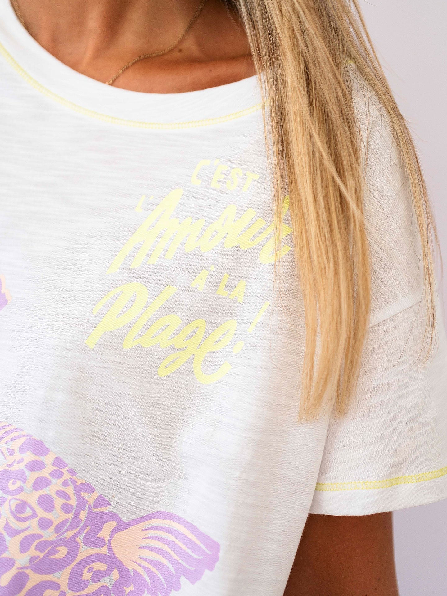 Yippie Hippie T-Shirt weiß