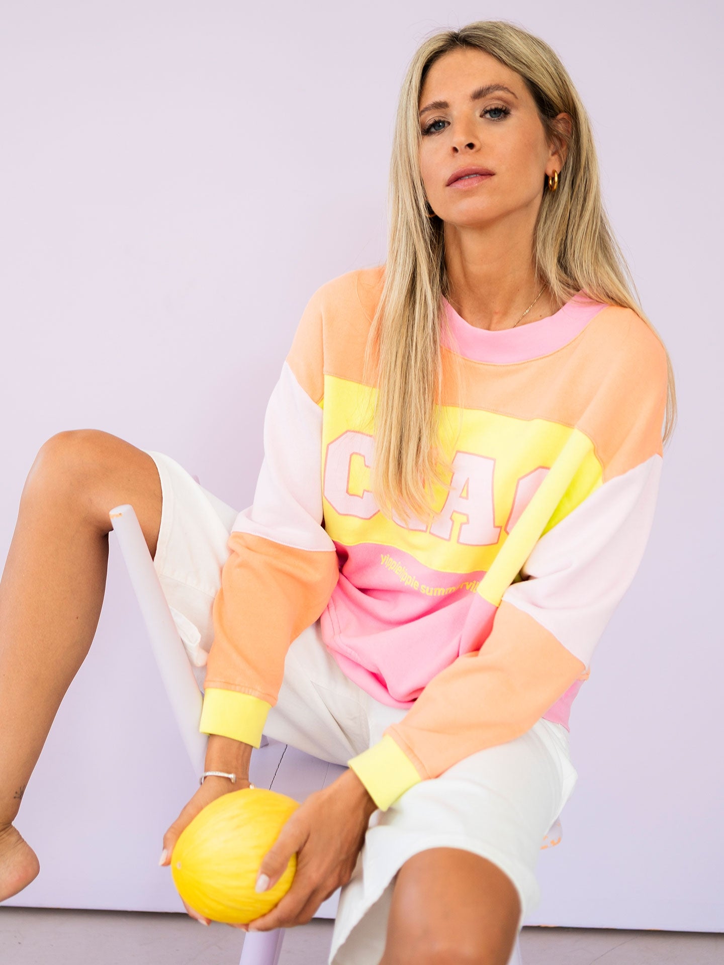 Yippie Hippie Sweatshirt pink