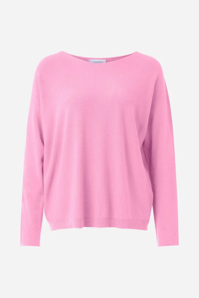 Rich & Royal Feinstrick-Pullover in Pink